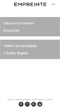 Mobile Screenshot of empreinte.eu
