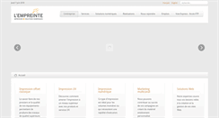 Desktop Screenshot of empreinte.ca